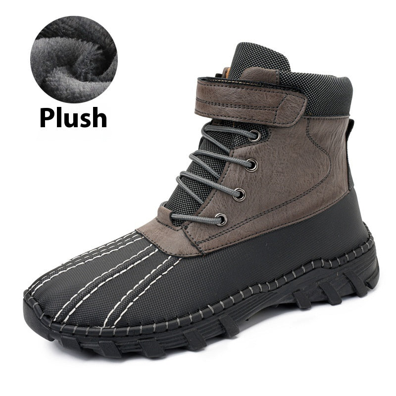 Fleece-Lined Lace-Up Mid-Calf Snow Boots (photo 9)