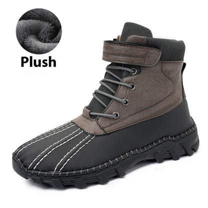 Fleece-Lined Lace-Up Mid-Calf Snow Boots (photo 9)