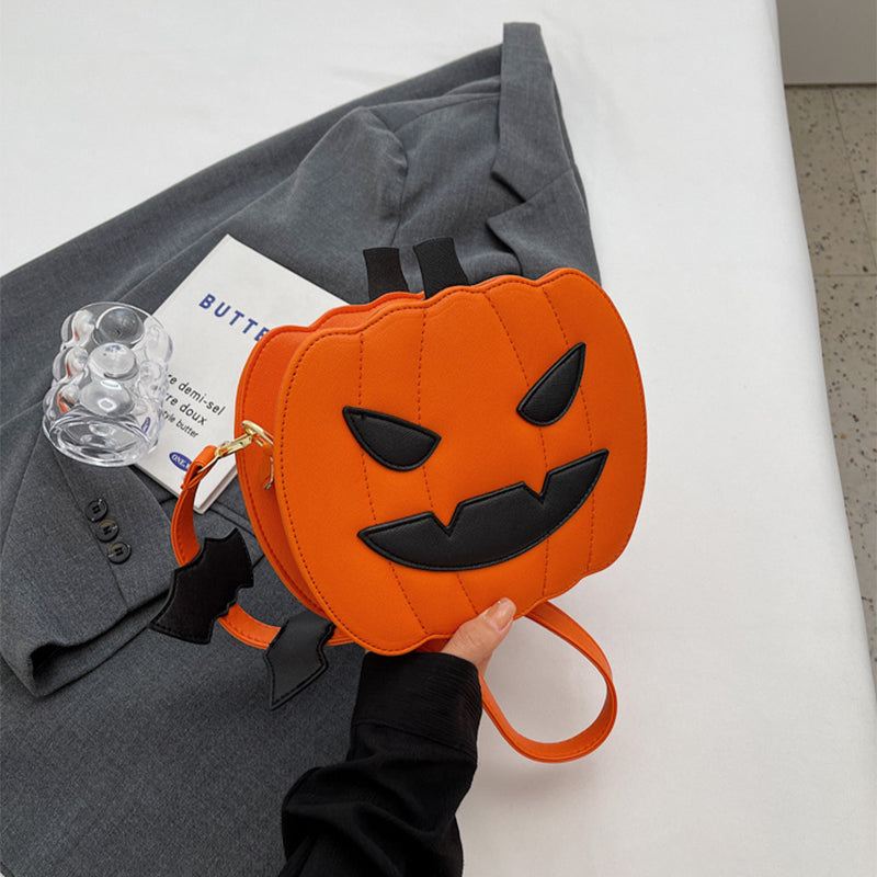 Pumpkin and Bat Crossbody Bag (photo 12)