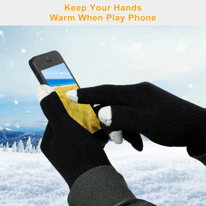 Unisex Touchscreen Knit Gloves (photo 3)