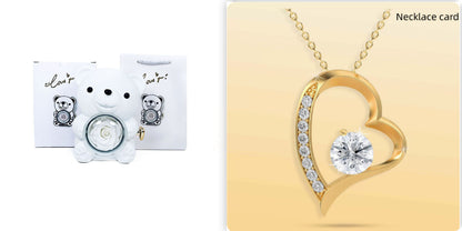 Rotating Bear and Rose Jewelry Gift Box (photo 12)