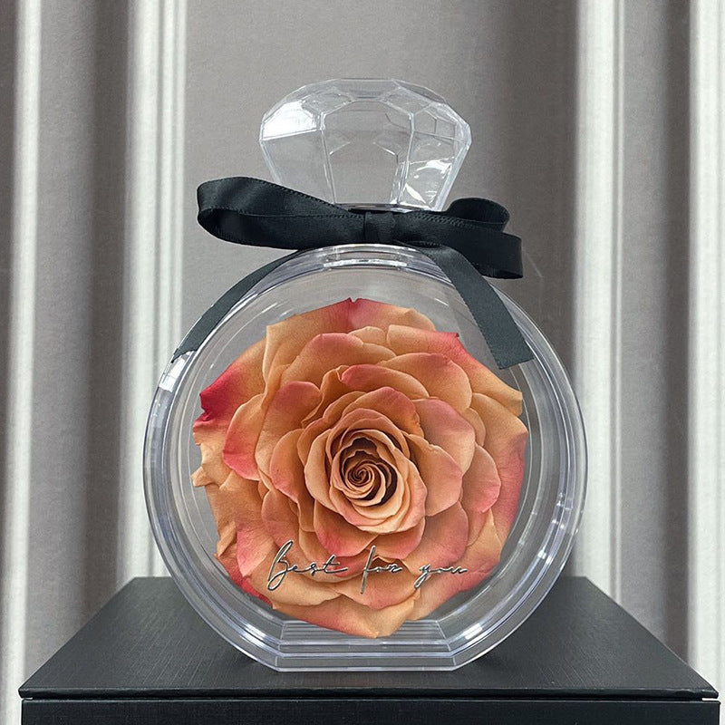 Dried Flower Bouquet in Clear Bottle (photo 11)