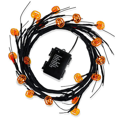 Halloween Bat or Pumpkin LED Vine String Light, 2 m (photo 9)