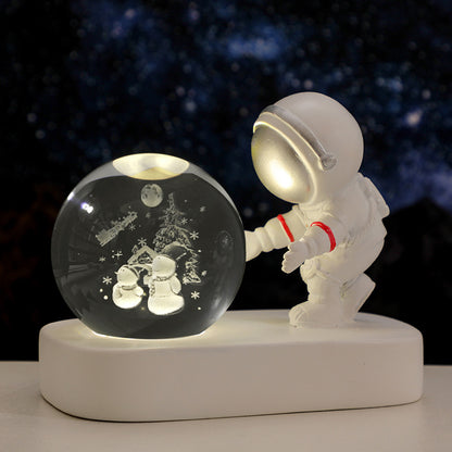 Astronaut Crystal Ball Night Light, 6 cm (photo 8)