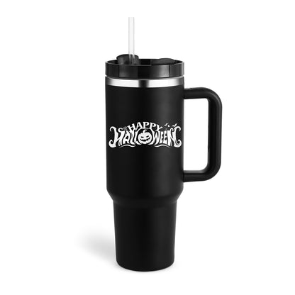 40 oz Insulated Stainless Steel Tumbler with Handle, Lid and Straw (photo 28)