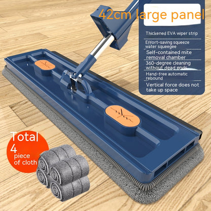 Large 360° Rotating Flat Mop with Stainless Steel Handle (photo 19)
