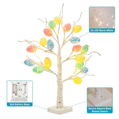 LED Birch Tree with Easter Egg Ornaments, 60 cm (photo 7)