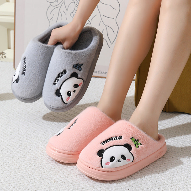 Cartoon Panda Thick-Sole House Slippers (photo 2)