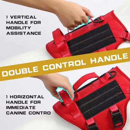 Tactical Nylon Dog Harness with Handles, Adjustable (photo 6)