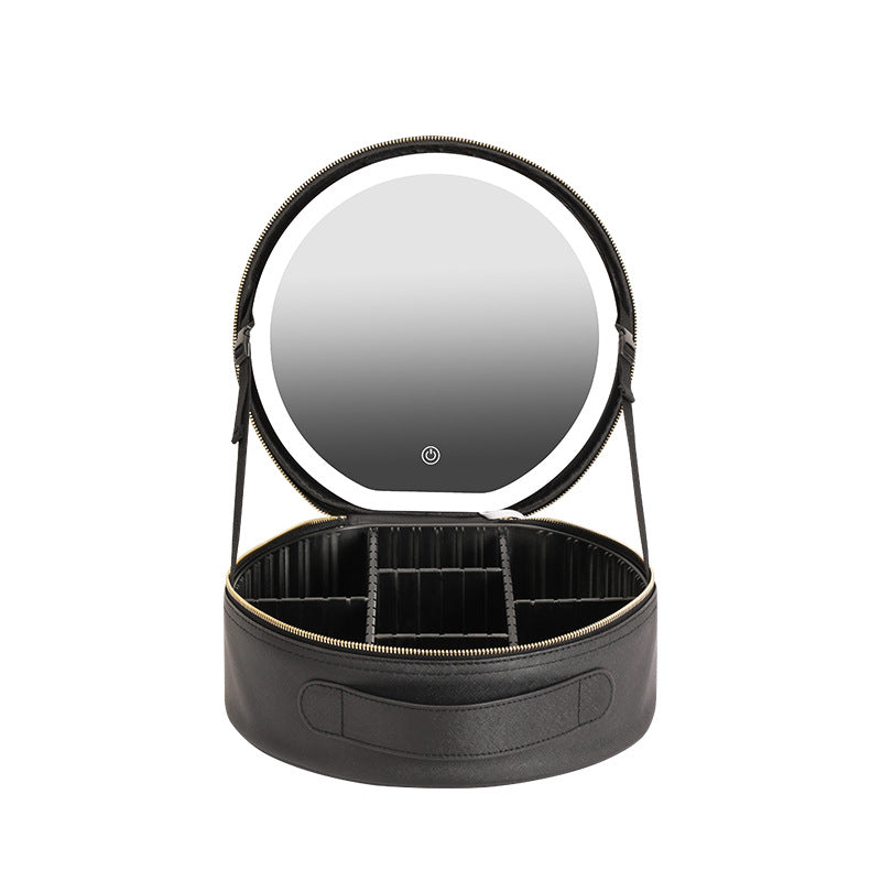 Round LED Mirror Makeup Bag (photo 5)