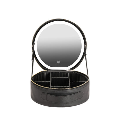 Round LED Mirror Makeup Bag (photo 5)