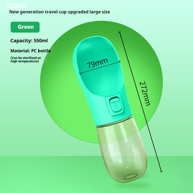 Portable Dog Water Bottle with Bowl (photo 27)