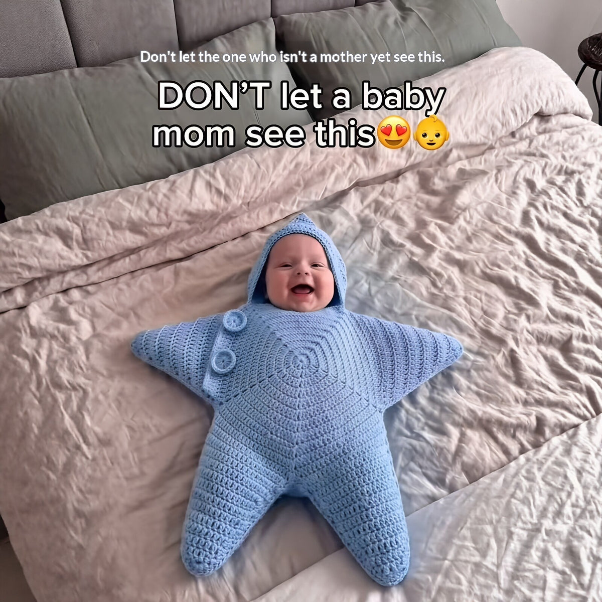 Crochet Star-Shaped Hooded Baby Romper, Finished or DIY Kit (photo 2)