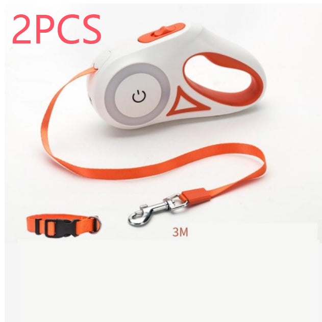 Retractable Dog Leash with LED Light, 3 m or 5 m (photo 27)