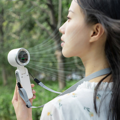 Foldable Mini Turbo Fan with Neck Strap, USB-C (photo 5)