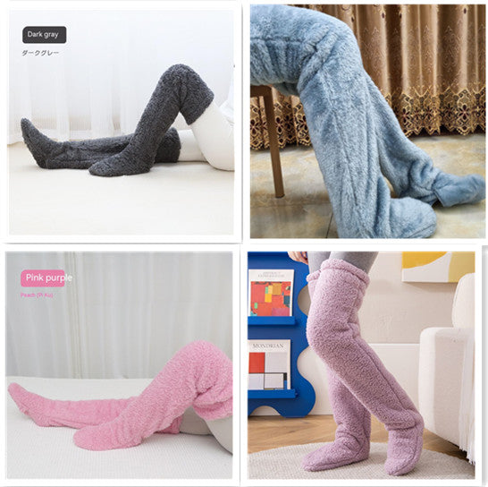 Over-the-Knee Fuzzy Long Socks (photo 29)