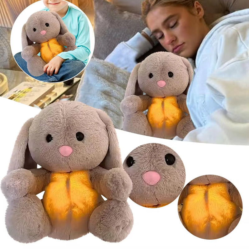 Breathing Plush Sensory Toy with Music and Light