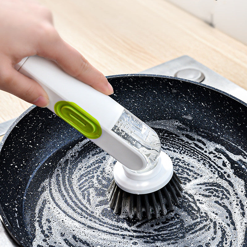 Soap-Dispensing Long-Handle Dish Brush (photo 4)