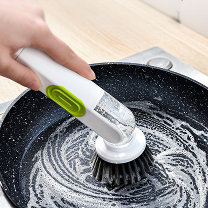 Soap-Dispensing Long-Handle Dish Brush (photo 4)