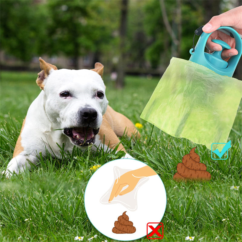 Dog Poop Scooper with Built-In Bag Dispenser (photo 6)