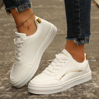 Women's Lace-Up Thick-Sole Round-Toe Flats (photo 4)