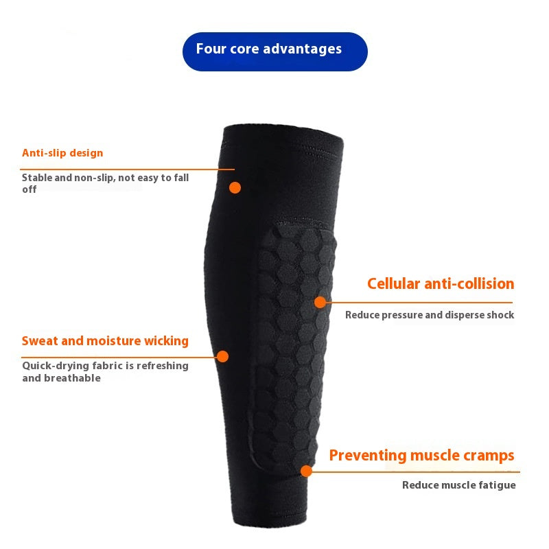 Honeycomb Padded Calf Sleeve for Sports (photo 4)