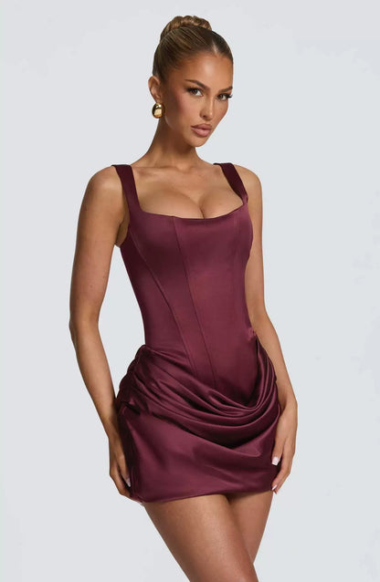 Women's Sleeveless Corset Mini Dress (photo 15)
