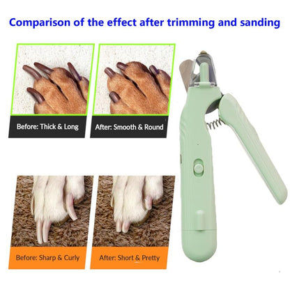 2-in-1 Pet Nail Clipper and Grinder with LED Light (photo 3)