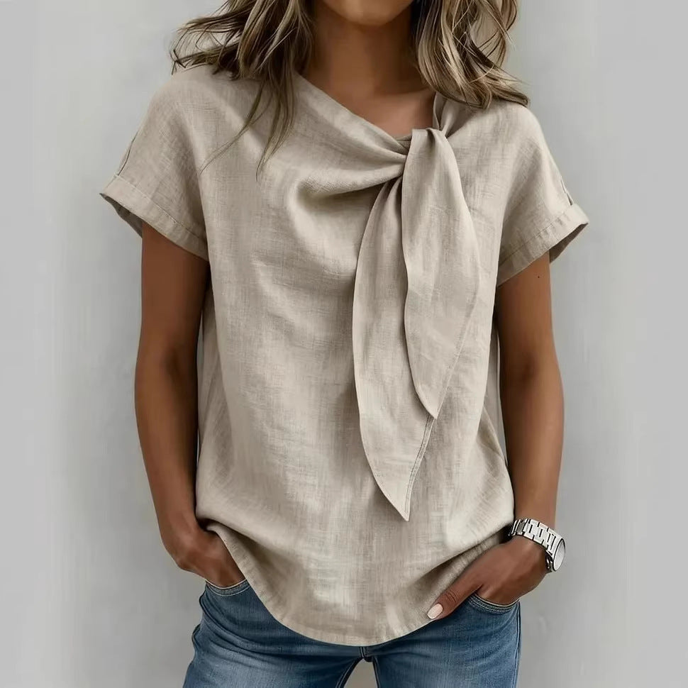 Women's Short-Sleeve Loose Casual T-Shirt (photo 2)