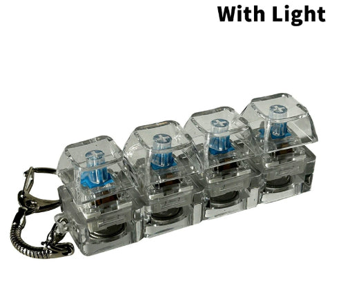 4-Key Clicker Keychain with Light (photo 13)