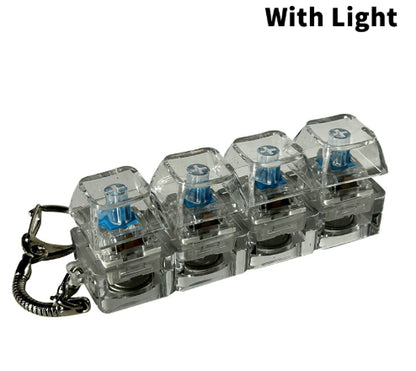 4-Key Clicker Keychain with Light (photo 13)