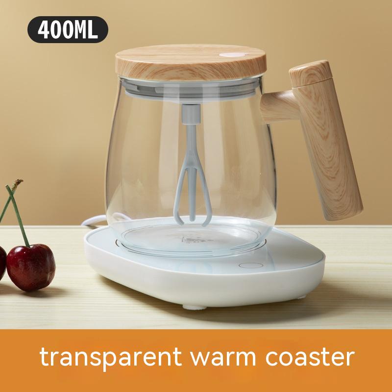 Self-Stirring Glass Coffee Mug, 400 ml (photo 45)