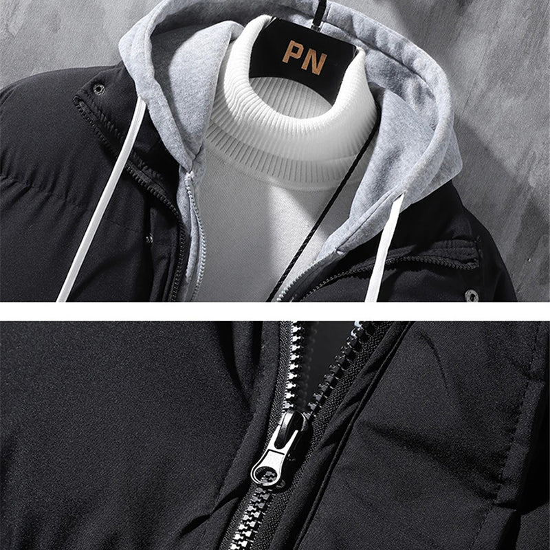 Men's Hooded Padded Winter Jacket (photo 4)