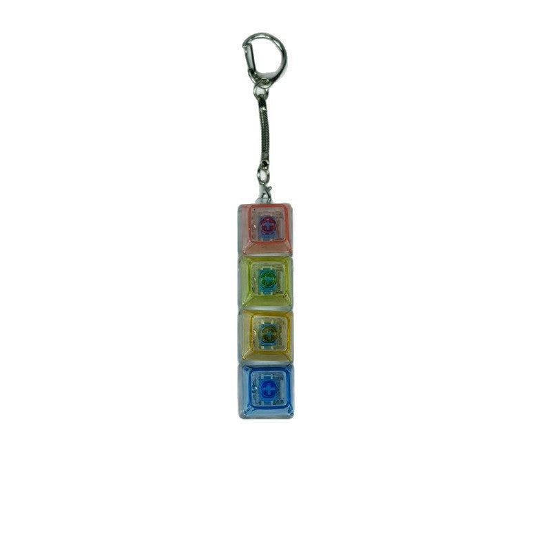4-Key Clicker Keychain with Light (photo 9)
