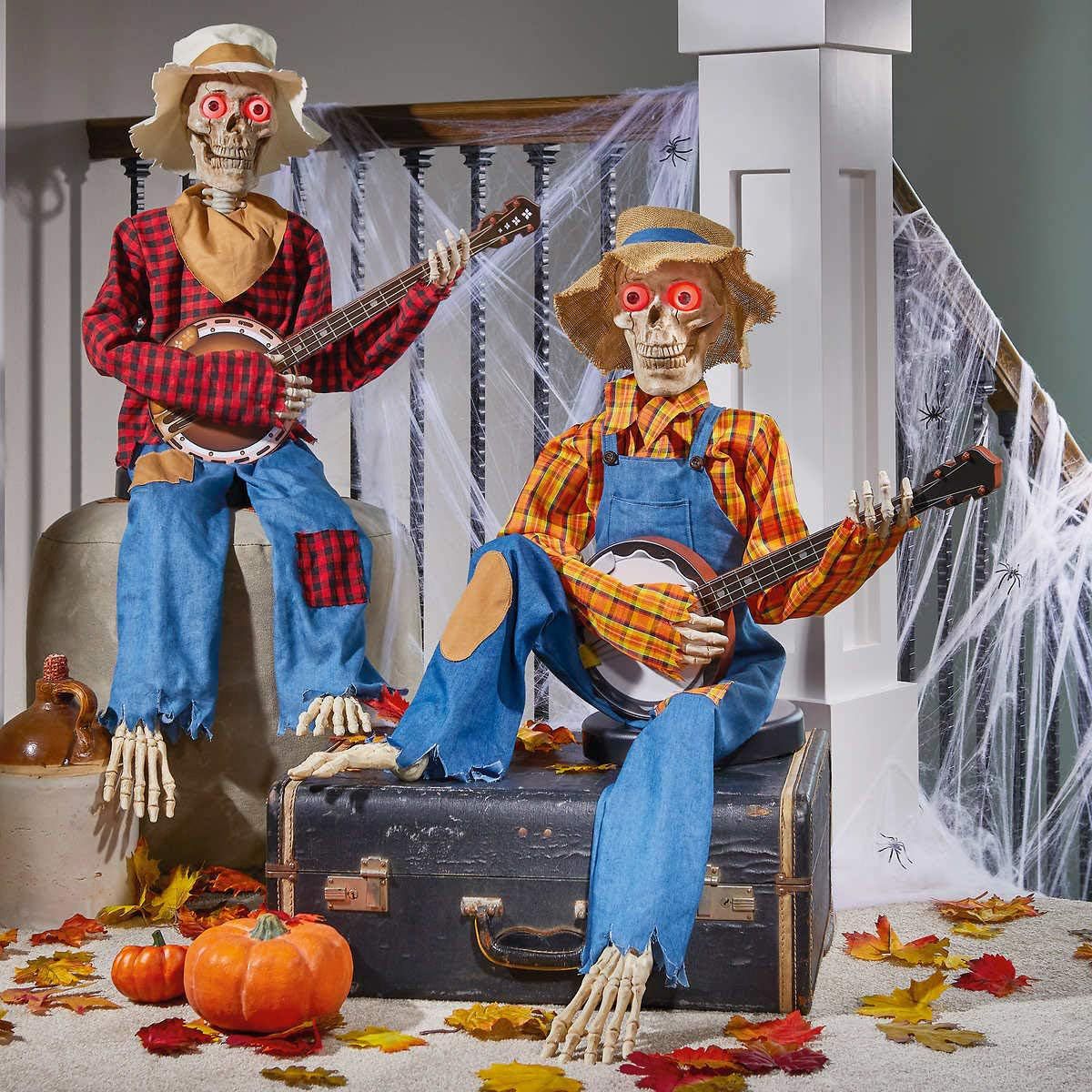 Halloween Skeleton Guitarist Decoration (photo 2)
