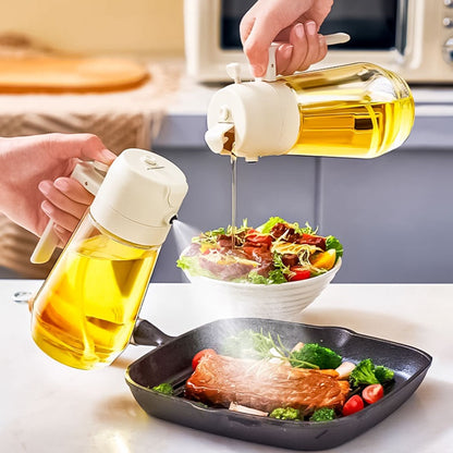 2-in-1 Glass Oil Sprayer and Pourer, 470 ml (photo 2)