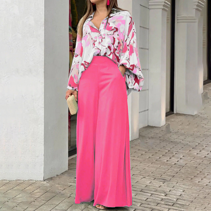 Women's Printed Wide-Leg Pants (photo 5)