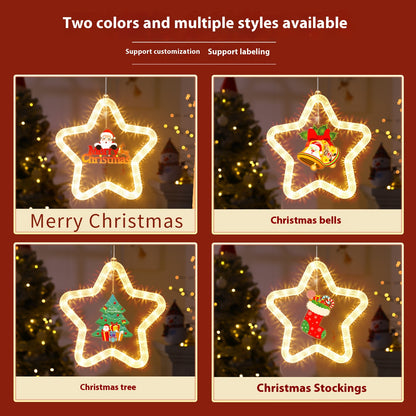 Christmas LED Star Window Hanging Light (photo 4)