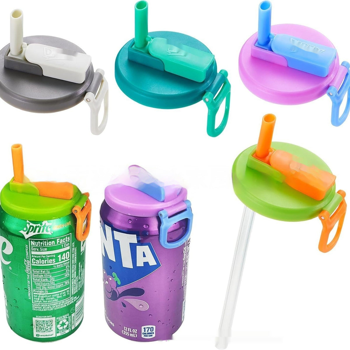 Reusable Soda Can Lid with Straw (photo 11)
