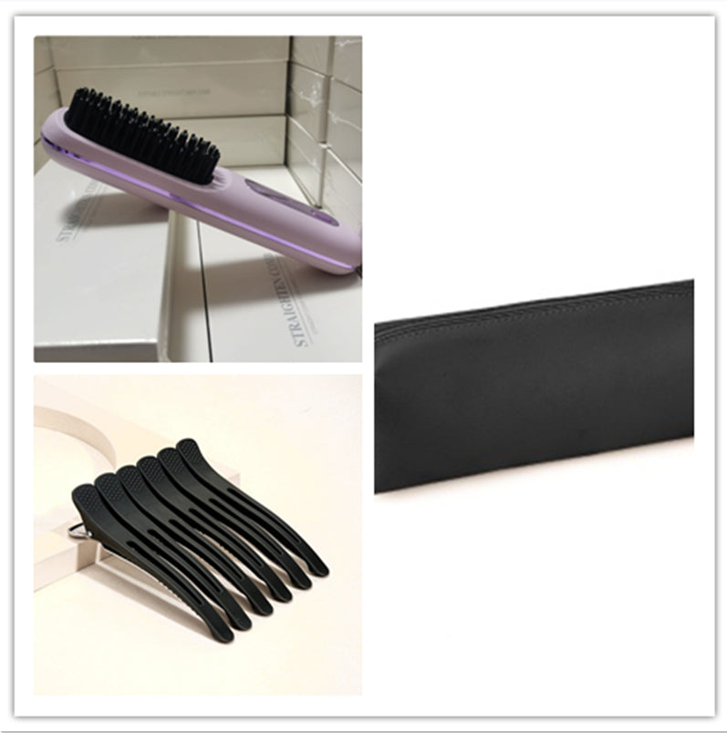 2-in-1 Cordless Hair Straightener Brush, USB Rechargeable (photo 18)