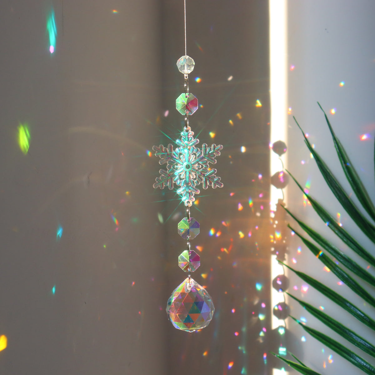 K9 Crystal Snowflake Suncatcher Pendant (photo 3)