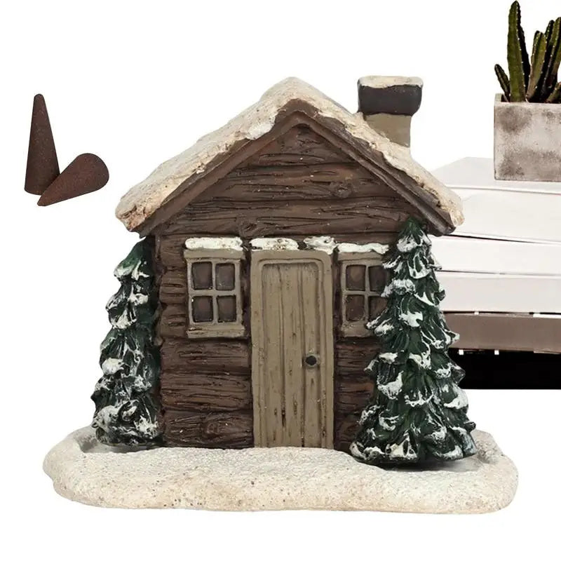 Log Cabin Incense Cone Burner (photo 2)
