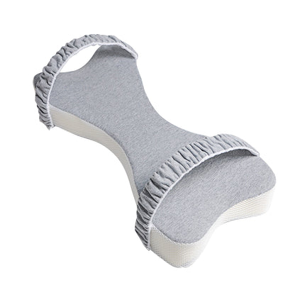 Contoured Knee Pillow for Side Sleepers - Light Grey (photo 8)