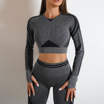 Women's Seamless Workout Leggings, Long-Sleeve Top or Set (photo 14)