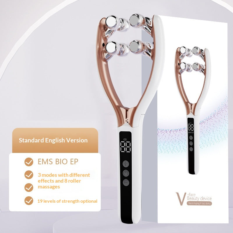 Facial Roller Massager with EMS and Red and Blue Light (photo 9)
