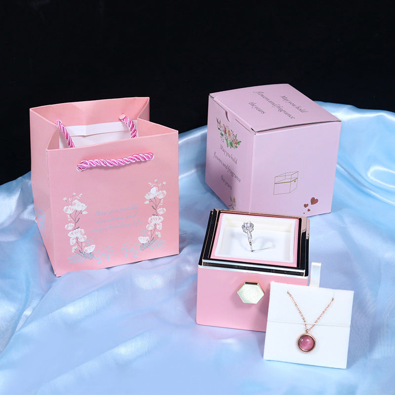 Rotating Soap Rose Jewelry Gift Box (photo 9)