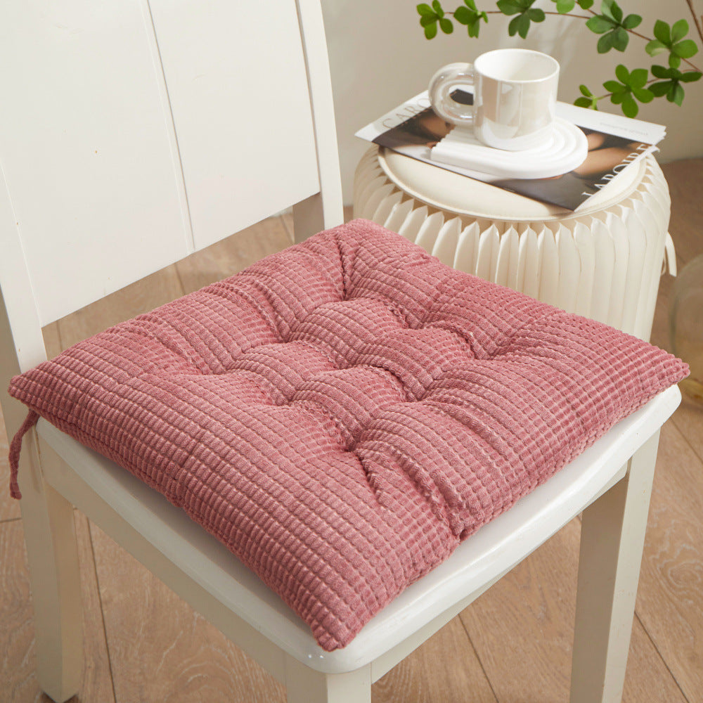 Corduroy Chair Cushion - Watermelon Red (photo 6)