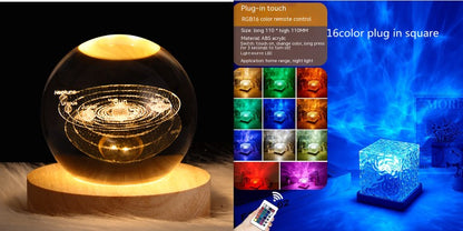 16-Color Water Ripple Projection Lamp with Remote (photo 13)