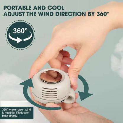 Clip-On Mini Fan, 3 Speeds, USB-C Rechargeable (photo 5)