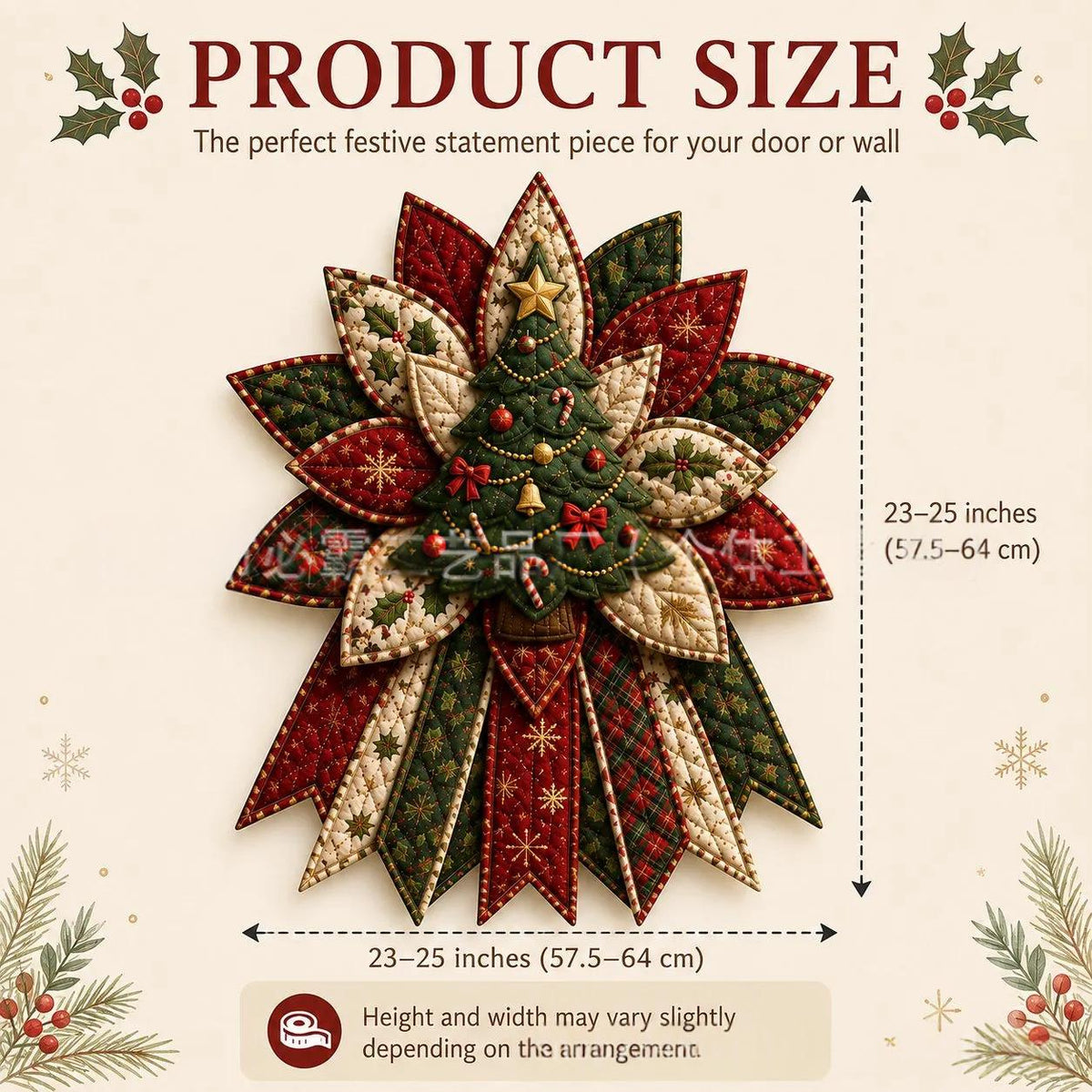 Quilted Patchwork Fabric Craft Piece, Holiday and Animal Designs (photo 30)